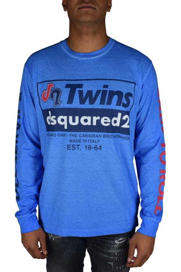 Dsquared2 T-shirt met lange mouwen Blauw