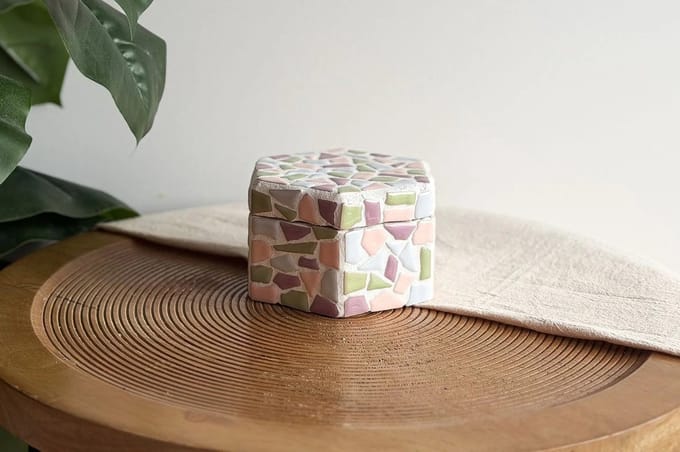 LC DIY Set- Sieraden Kist Mozaïek Pastel