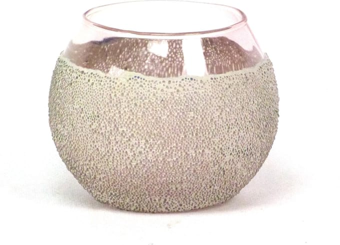 Candleholder Microbead Mosaic 12.5x10cm