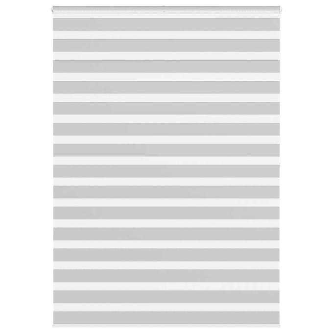 vidaXL - Zebra - rolgordijn - 155x200 - cm - stofbreedte - 150,9 - cm - lichtgrijs
