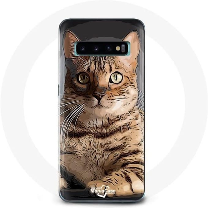 Coque pour Samsung Galaxy S10 Bengal Race de Chats