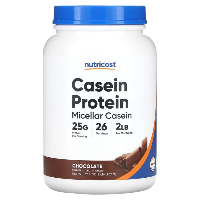 Nutricost, Protéine de Caséine, Chocolat, 2 lb (907 g)