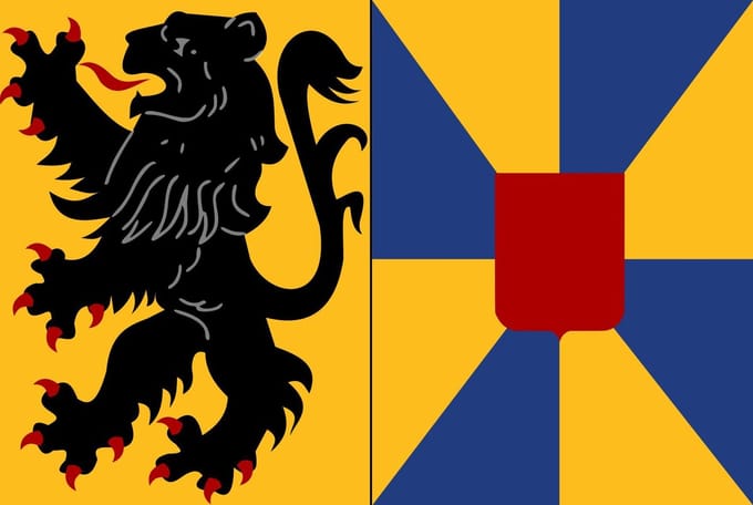 Vlag Kortemark 100x150cm
