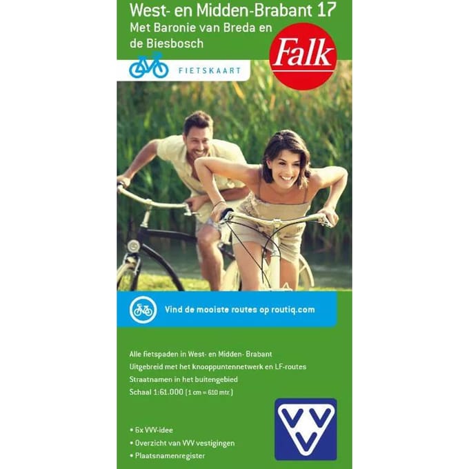 Fietskaart 17. West - Midden Brabant - Falkplan Fietskaart