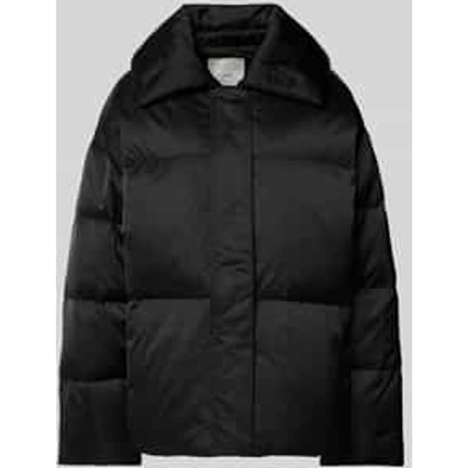 Gewatteerd jack met labeldetail