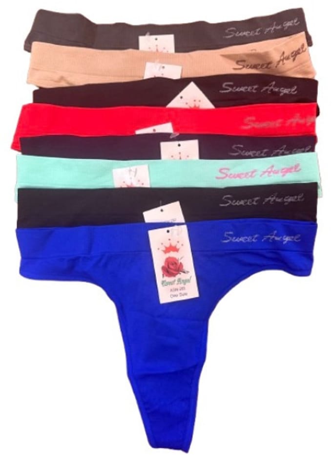 Sweet Angel Microfiber Strings 8pack Maat M-L-XL