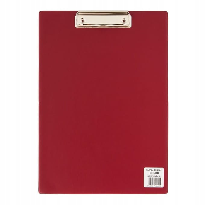 Biurfol Clipboard A4 Rood - Handig voor Onderweg