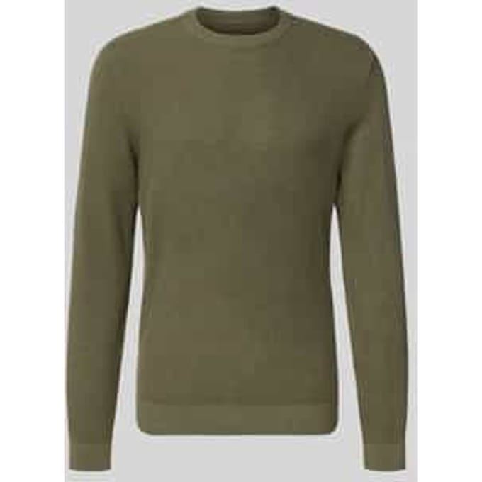 Gebreide pullover met ribboorden