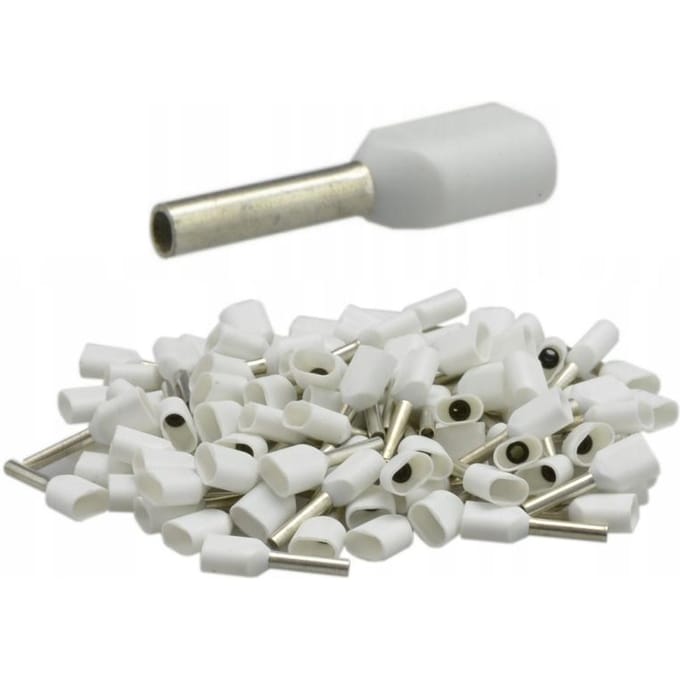 Trytyt - Dubbele Geïsoleerde Ferrule - 2x0.75/8 mm - 100 stuks - Wit