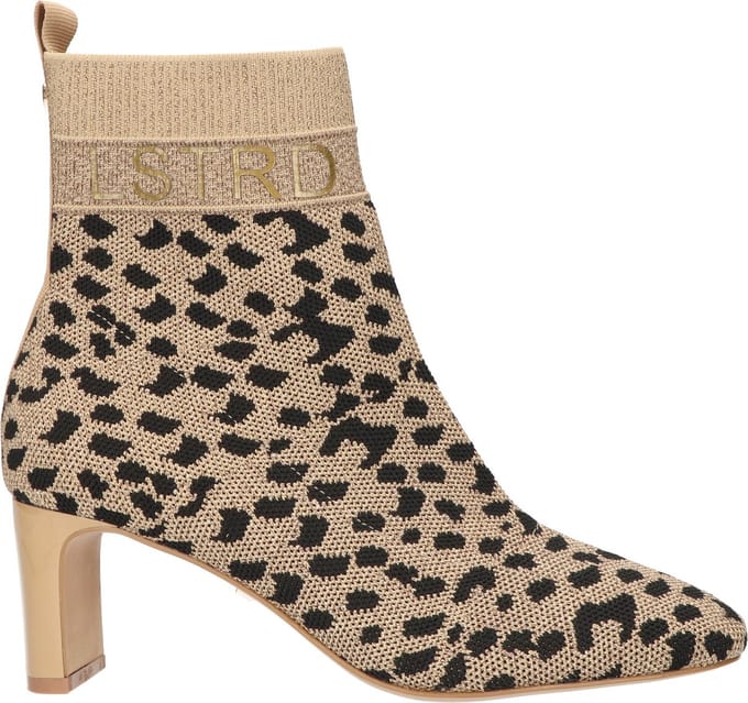 La Strada Enkellaars Leopard Knitted - Damesschoenen - Maat - 42