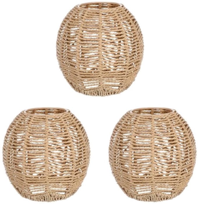 Store_7 - Geweven lampenkap - Retro rotan - Eenvoudig te installeren