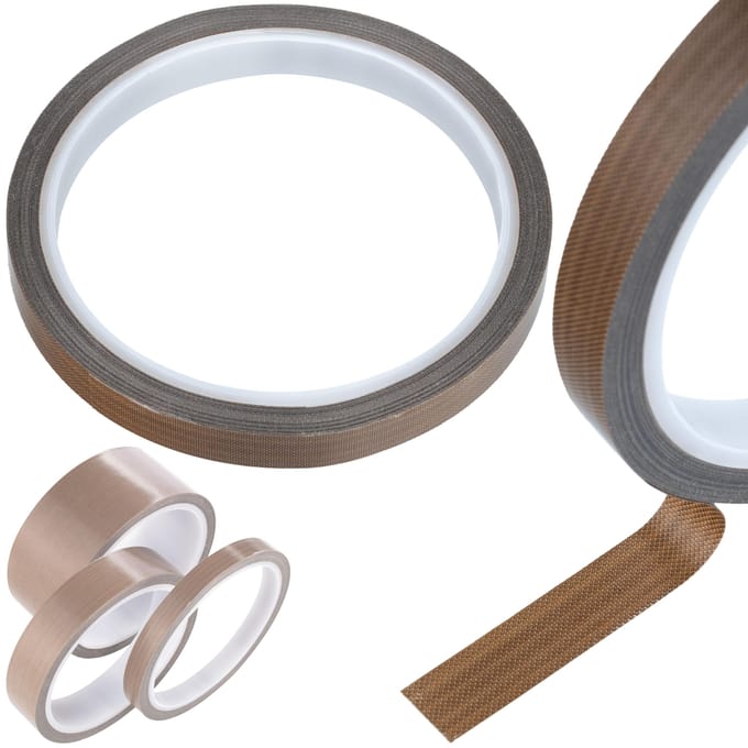 Rosfix Teflontape 0,18mm - PTFE Coating Glasvezelbasis - 10mm X 10m, -70°C–+300°C