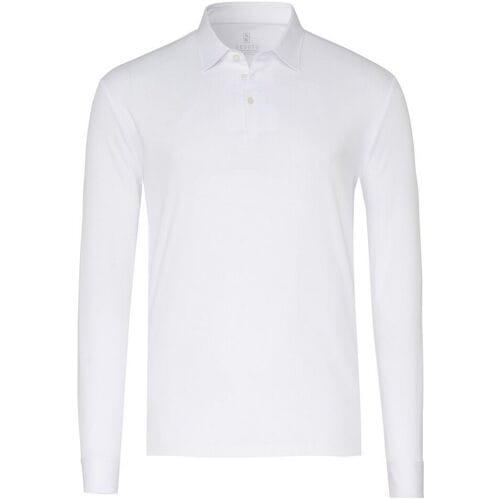 Desoto Polo Essential Kent Long Sleeve Wit / male