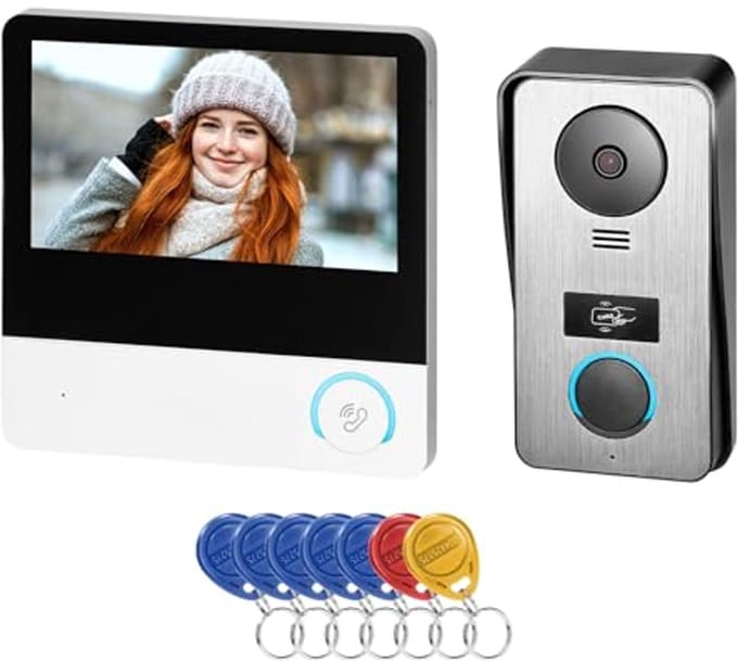 Video Intercom 7 inch Touchscreen voor Huisbeveiliging - Deurbel met Camera