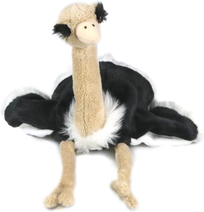 Handpop Boeket - Pluche Vogel en Dier - 33 cm Hoogte - Knuffeldier