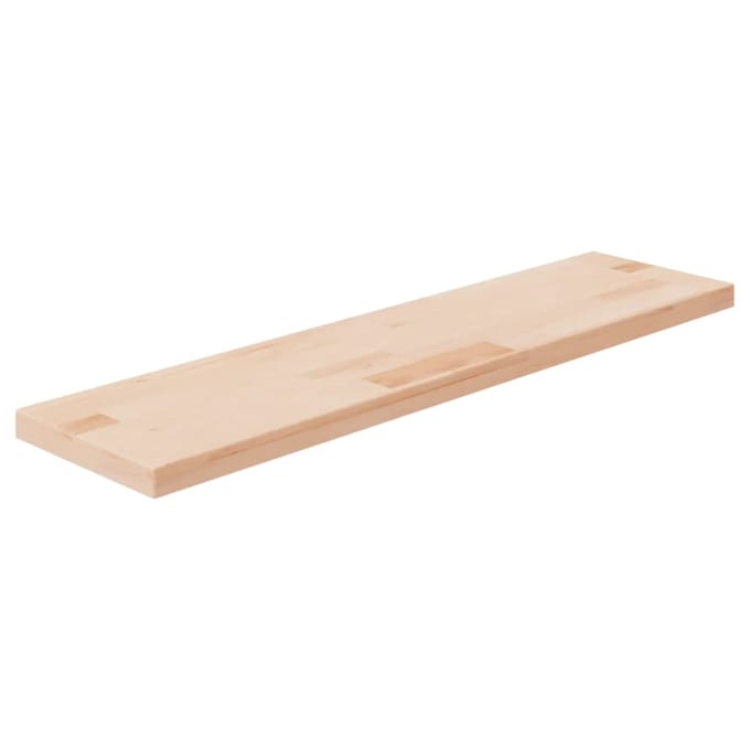 vidaXL - Plank - 80x20x2,5 - cm - onbehandeld - massief - eikenhout