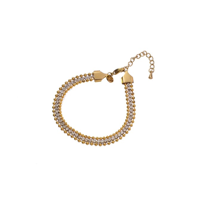 Go Dutch Label Armband (Sieraad) stenen Zilver