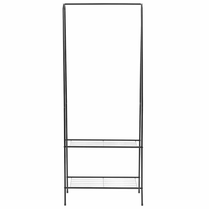 vidaXL - Kledingrek - 59x35x150 - cm - zwart