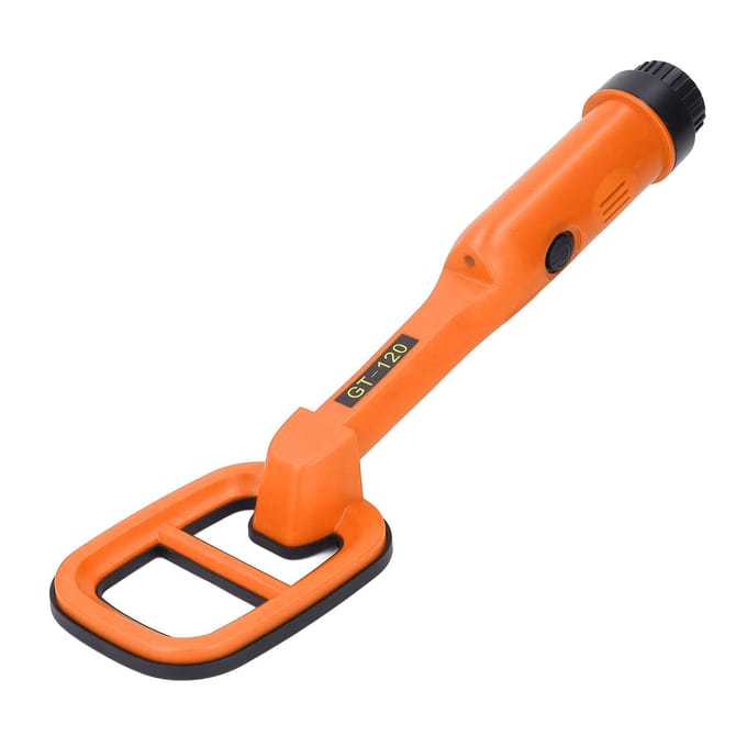 Handheld Onderwater Metaaldetector 9.84FT IP68 Waterdichte Metaalscanner Locator Goudzoeker met LED-licht voor Meer orange