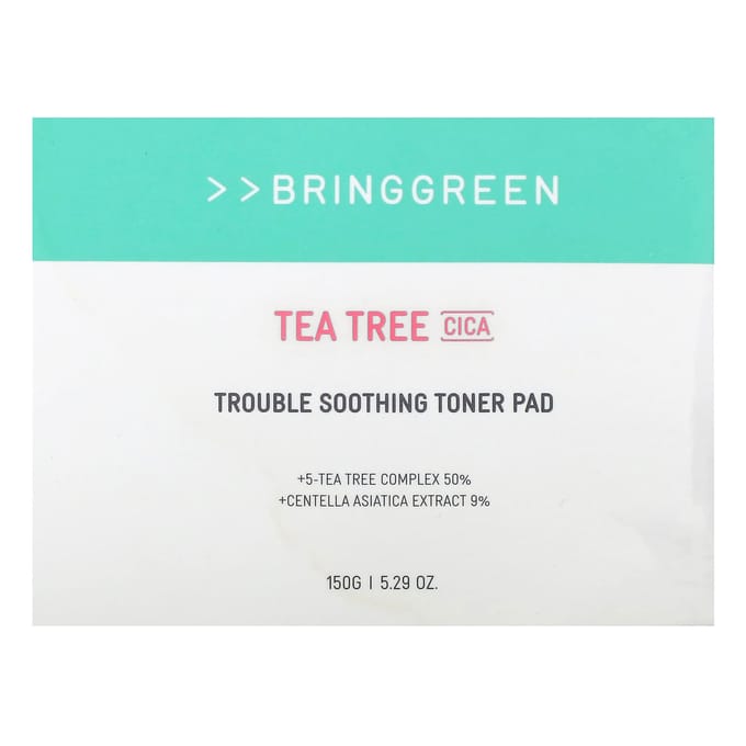 Bringgreen, Tea Tree Cica, Tampon tonique apaisant, 150 g (5,29 oz) blue