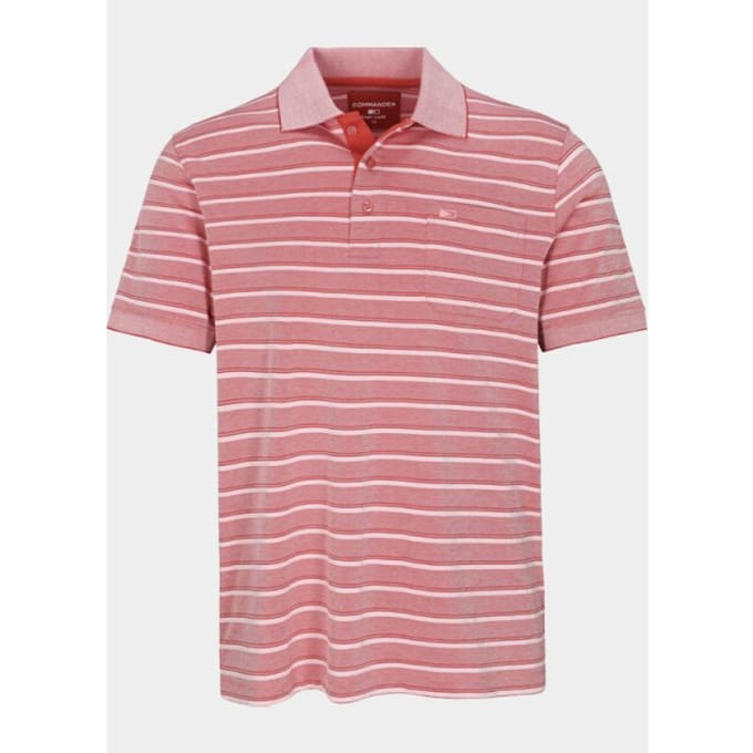 Commander flag Polo heren Rood 214008346/401