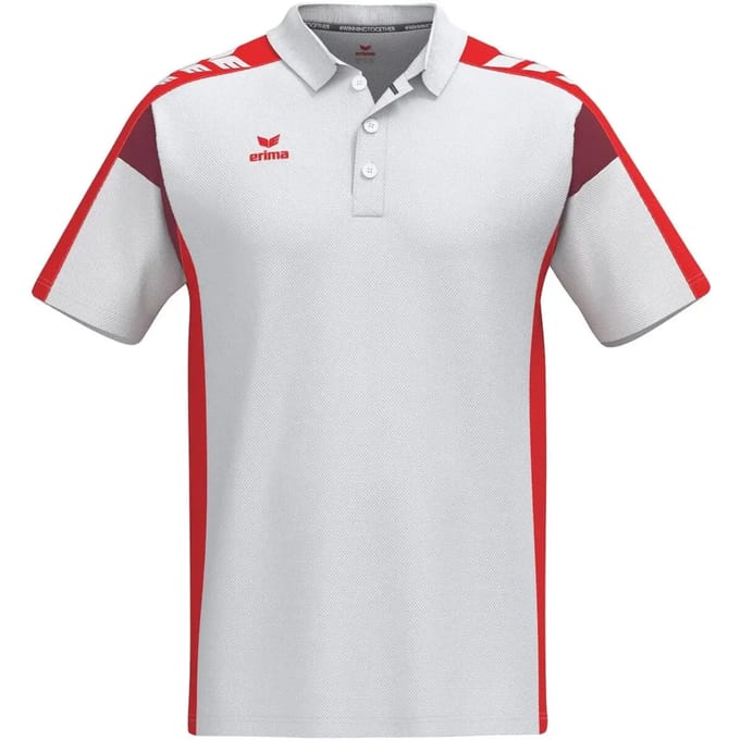 Erima Celebrate 125 Polo Heren - Wit / Rood | Maat: S