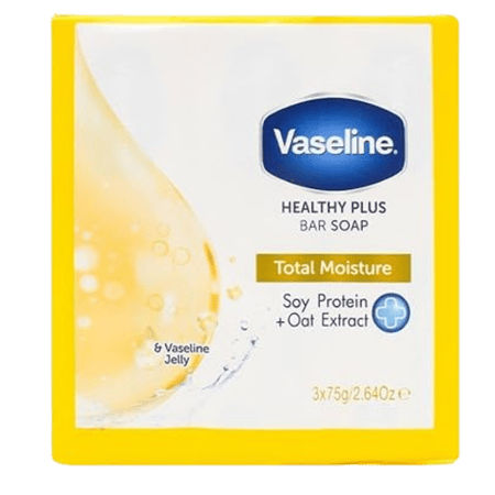 Vaseline Healthy Plus Total Moisture Bar Soap 75 g + 75 g + 75 g