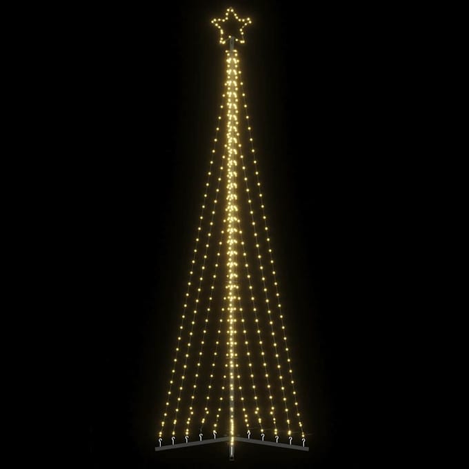 vidaXL - LED-kerstboom - 495 - LEDs - warm - wit - 300,5 - cm