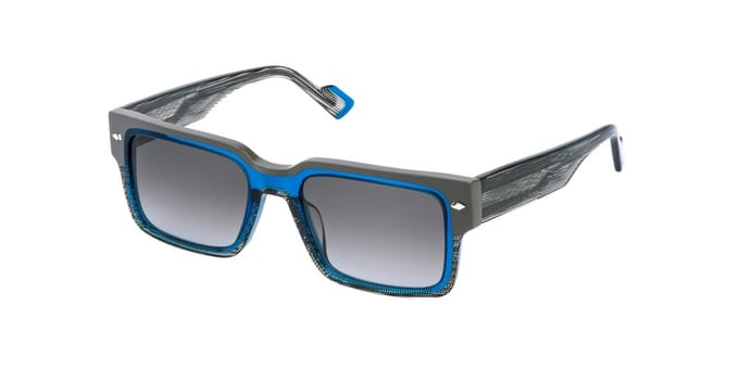 Sting SST557V Blu trasparente lucido 54/19/145 MAN Zonnebrillen