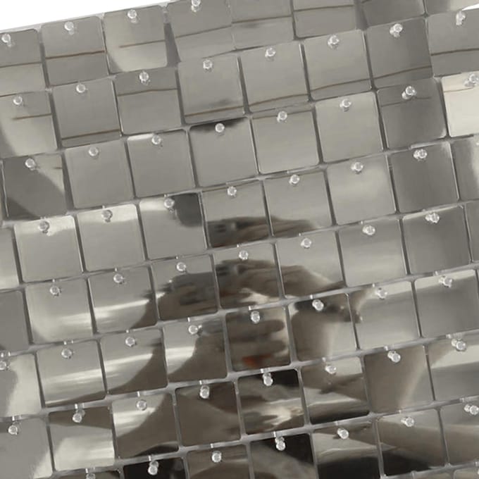 24 STUKS Glansmuurpanelen Translucent Frame Glanzend Pailletten Achtergrondpaneel voor Bruiloft Verjaardag Podium gray