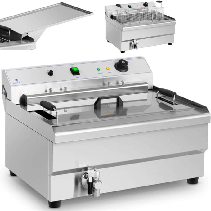 Royal Catering Friteuse - 35 Liter - 9.000 W - koude zone 10011174