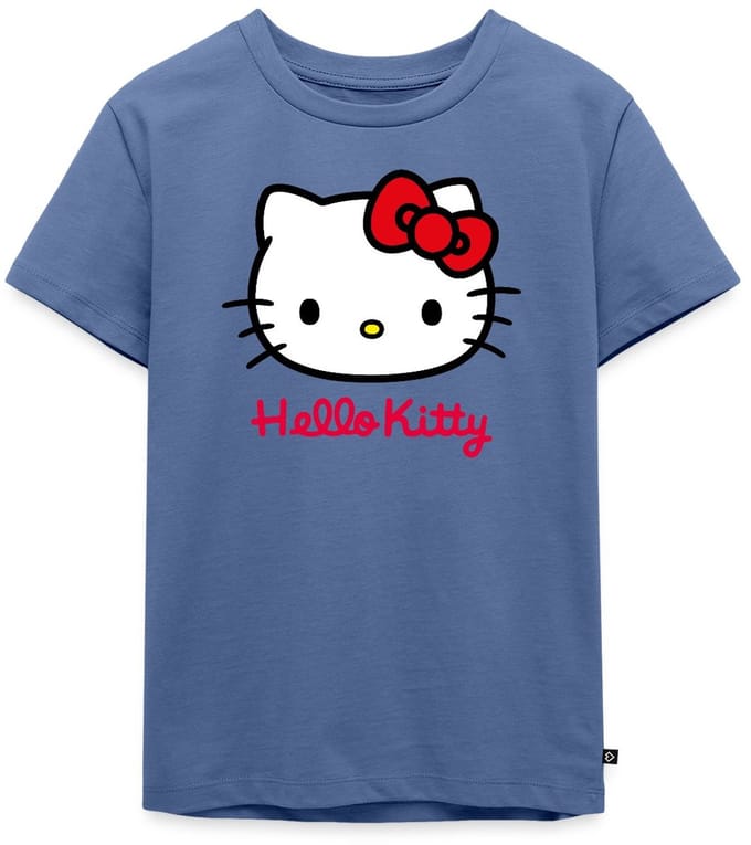 Hello Kitty Klassiek Portret Hello Kitty Tekst Premium T Shirt Kinderen