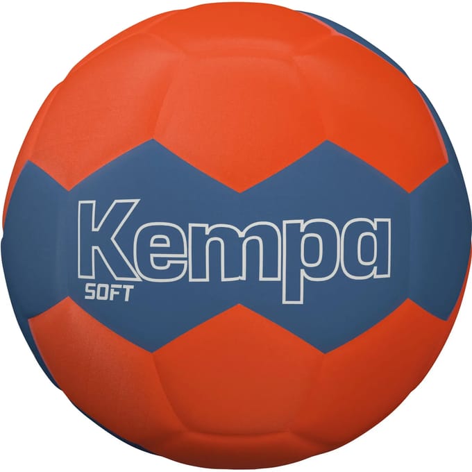 Kempa Soft Handbal Kinderen - Fluo Oranje / Marine | Maat: ONE SIZE