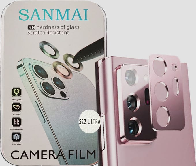 Metalen Camera Lens Protector Voor Samsung Galaxy S20 Ultra Aluminium Camera Cover Frame Roze 2STUKS