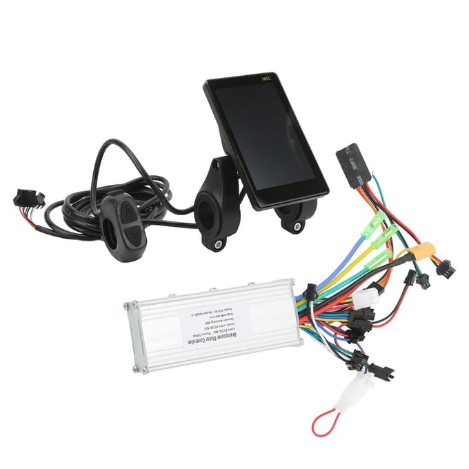 Elektrische Fiets Borstelloze Controller M6C LCD Display 3648V 500W ABS Aluminiumlegering Elektrische Fiets black