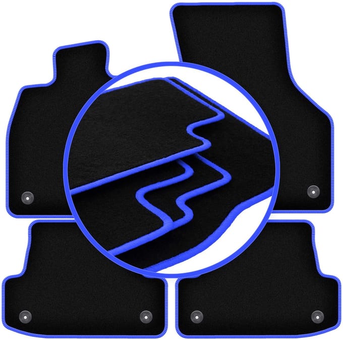 CARLUX-BLUE automatten voor: Audi A3 8V 3-deurs, sedan, limousine, sportback (2012-)