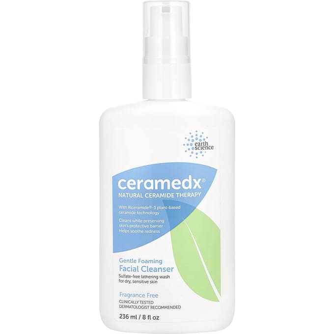 Ceramedx, Nettoyant Moussant Doux pour le Visage, Sans Parfum, 8 fl oz (236 ml) gray