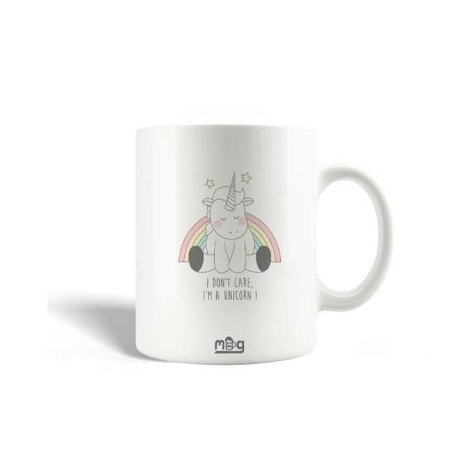 Keramische Mok - MANIACASE - Eenhoorn - 30cl - Vaatwasmachinebestendig - Wit