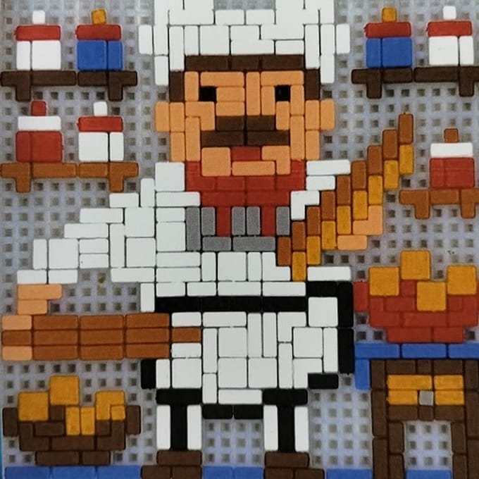 Stickit Bakker, ca. 600 steentjes