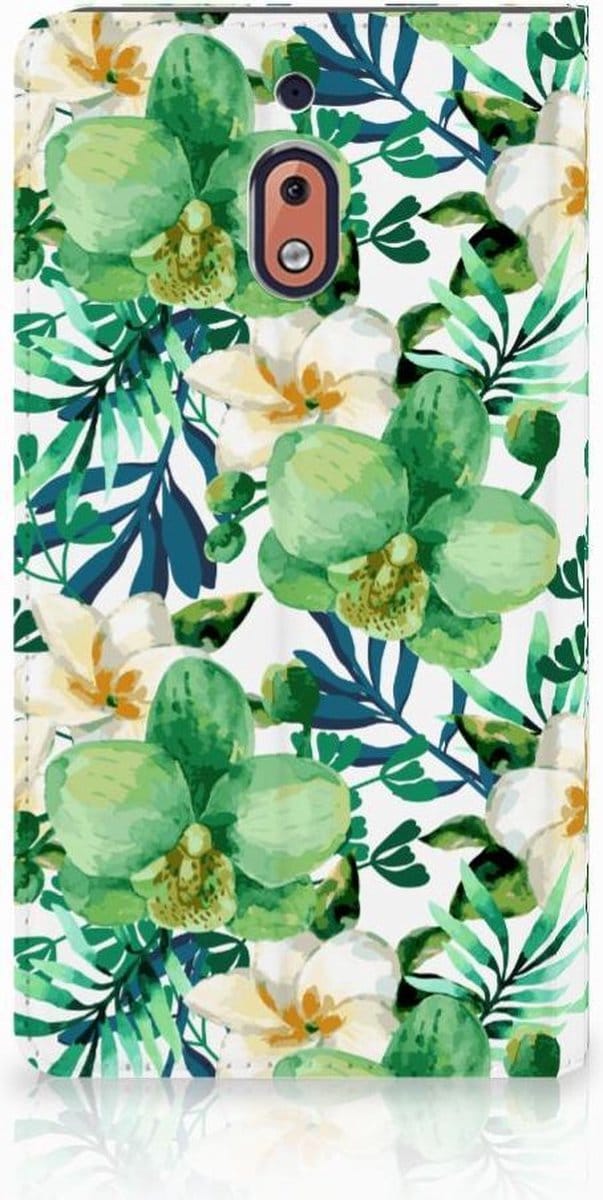 Nokia 2.1 2018 Smart Cover Orchidee Groen