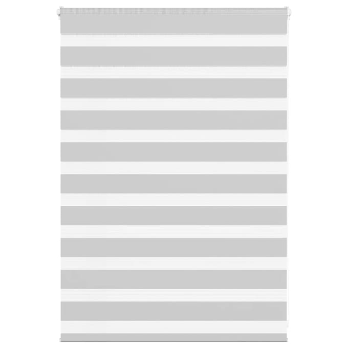 {{Combinaison}}: Store Zebra Double Gris Clair 110x100 cm Largeur Tissu 105,9 cm Polyester