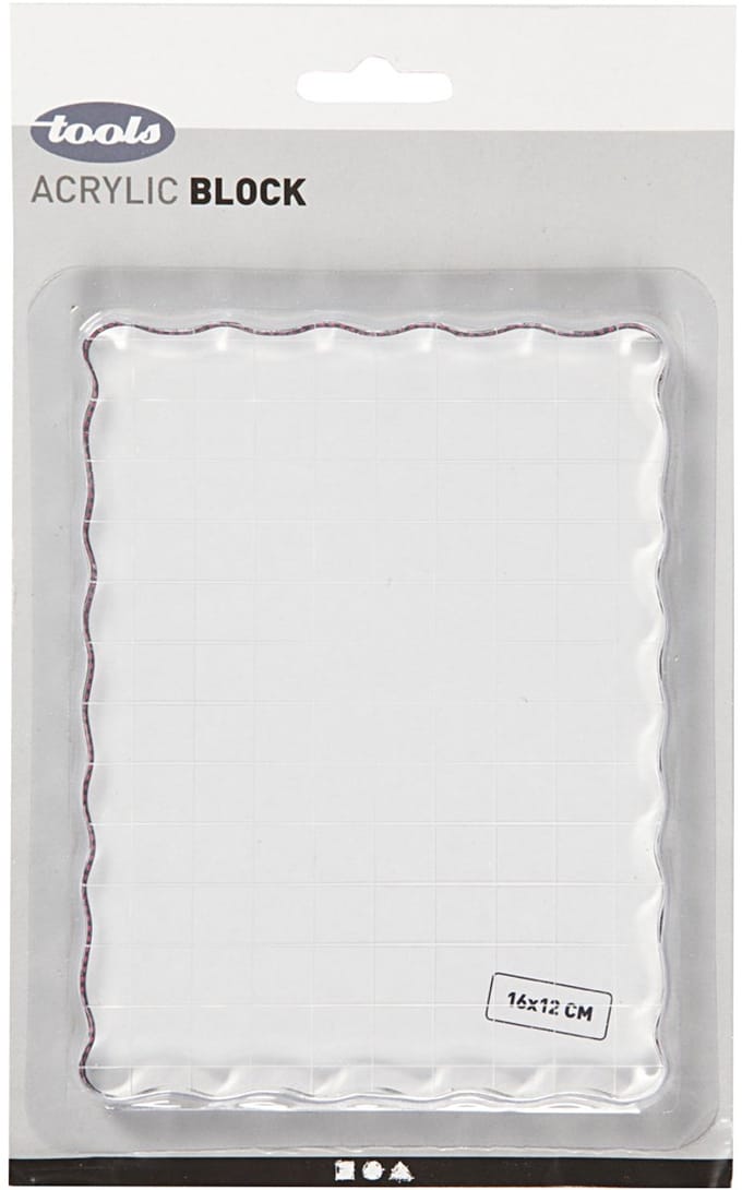 Stempelblok, afm 16x12 cm, dikte 1 cm, 1 stuk