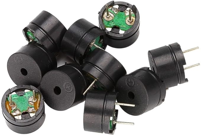 Mini Piëzo Brommer - Passieve Component - Elektronische Projecten - Algemeen Gebruik - 12 mm x 85 mm - Zwart