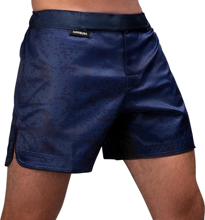 Hayabusa Hex Mid-Length Fight Shorts - Navy - Maat S