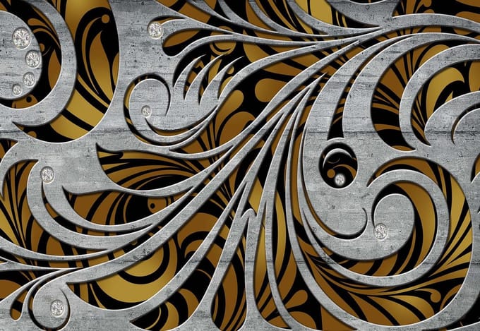 Fotobehang Modern Abstract Design | XL - 208cm x 146cm | 130g/m2 Vlies