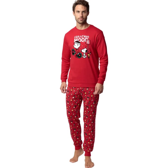 Setjes Admas Pyjama broek top lange mouwen Hoho Mood Peanuts