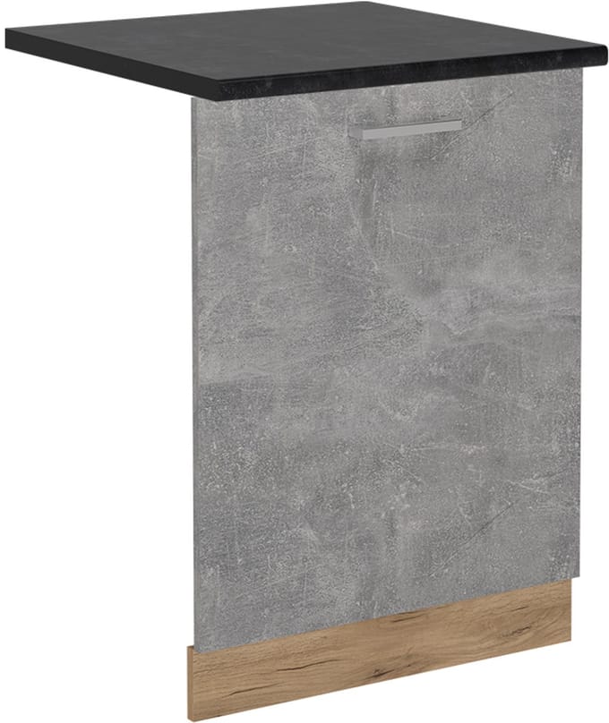 Vicco R-Line Vaatwasserfrontpaneel – 60 cm, WB Antraciet Beton
