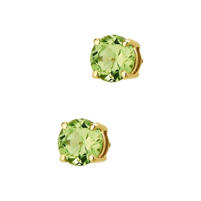 Marie-Celeste Oorknoppen Peridot - Goud