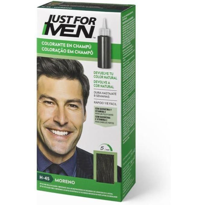 Haarkleurshampoo - JUST FOR MEN - Moreno - Bruin - Zonder ammonia - Man