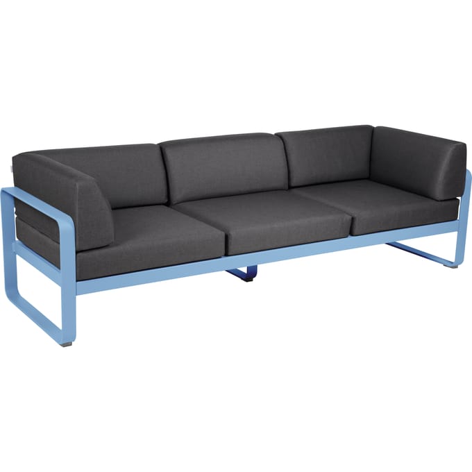 Fermob BELLEVIE club sofa 3 zits - E1 Maya blauw - A3 grafietgrijs